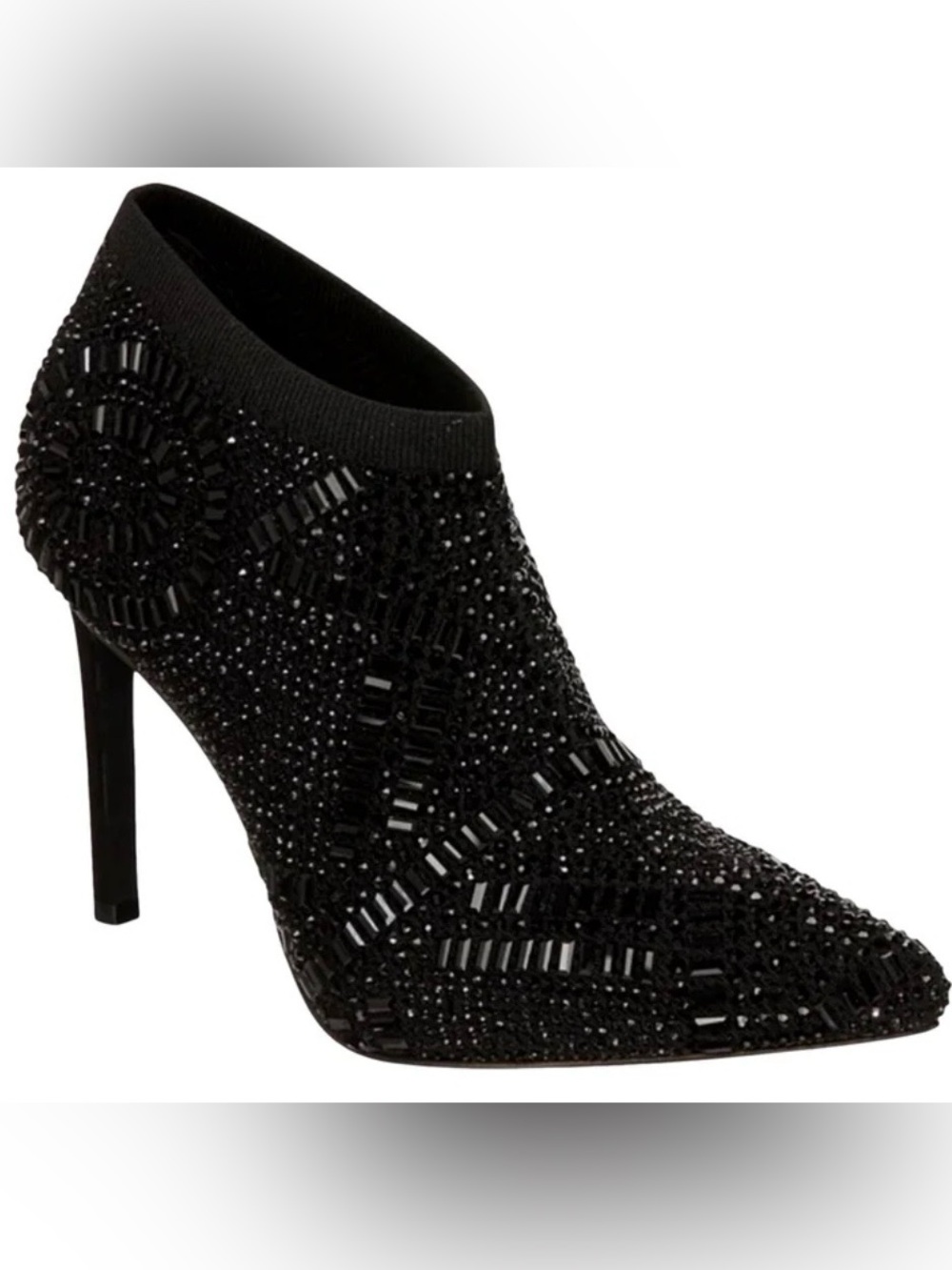 THALIA SODI . 5.5 Size Rhinestones Black Women's Stiletto Bootie